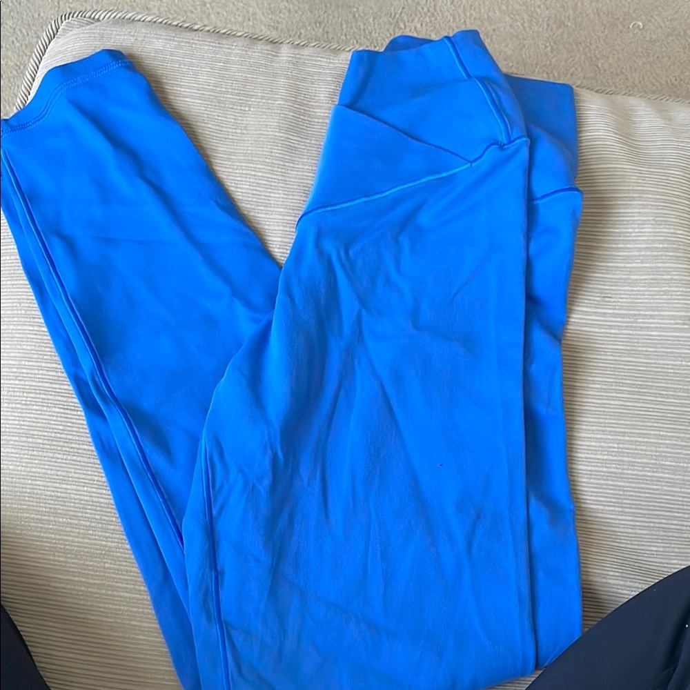 Aerie Blue High-Waisted Leggings with Sleek Design